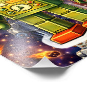 Board game cosmic adventure poster (Ecke)