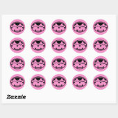 Board Game Couple Black Frame Stickers (Blatt)