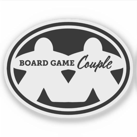 Board Game Couple Vinyl Sticker (Vorderseite)