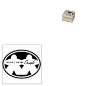 Board Game Couple Wood Art Briefmarke Gummistempel (Stempel)