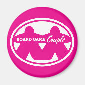 Board Game Couture White Frame Magnet (Vorne)