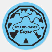 Board Game Crew Black Frame Stickers (Vorderseite)