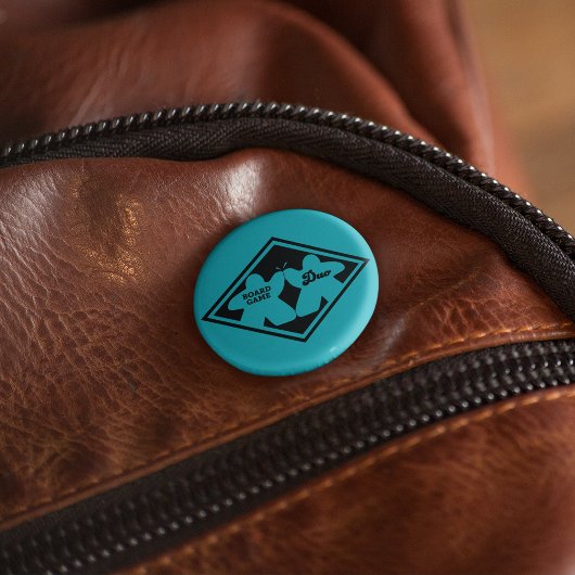 Board Game Duo Black Frame Pin Button