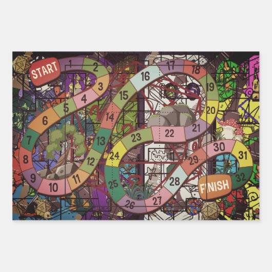 Board Game Geschenkpapier Set (Vorderseite 2)