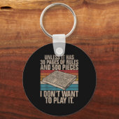 Board Game Joke Funny Board Game  Schlüsselanhänger (Vorderseite)