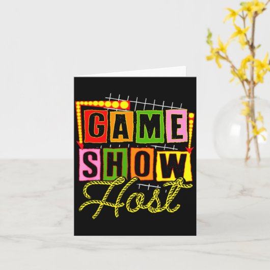 Board Game Lover Trivia Game Night Funny Game Show Karte (Gelbe Blume)