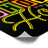 Board Game Lover Trivia Game Night Funny Game Show Poster (Ecke)