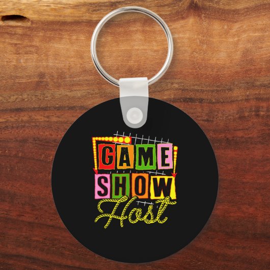 Board Game Lover Trivia Game Night Funny Game Show Schlüsselanhänger (Vorderseite)
