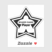 Board Game Player Vinyl Sticker (Blatt)