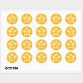 Board Game Player White Frame Sticker (Blatt)