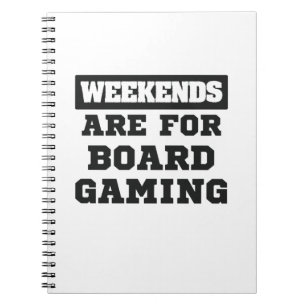 Board Gamer Gift Weekends sind für Brettspiele ged Notizblock