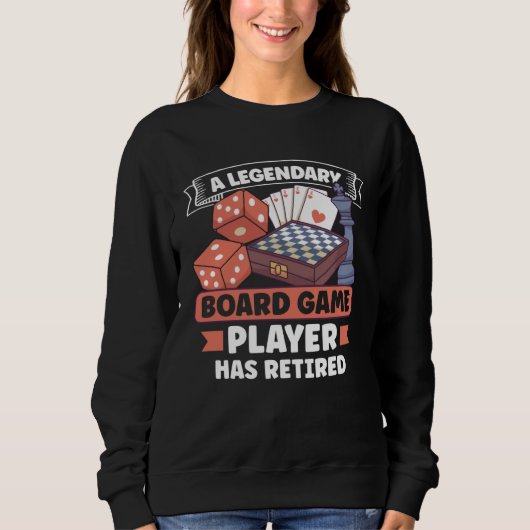 Board Games Chess Board Game Player Gambling Sweatshirt (Vorderseite)