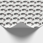 Board Games Two Cats spielen Schach Match Red Geschenkpapier (Ecke)