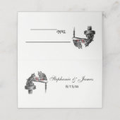 Board Games Two Cats spielen Schach Match Red Platzkarte (Außenseite Aufgefaltet)