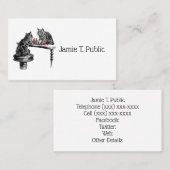 Board Games Two Cats spielen Schach Match Red Visitenkarte (Vorne/Hinten)