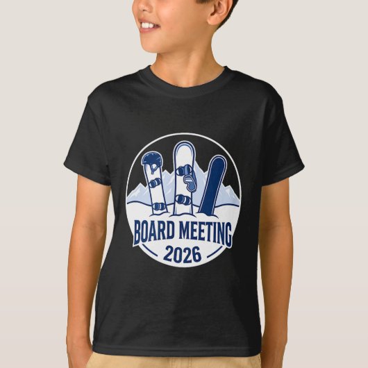Board Meeting 2026 Funny Snowboarding Winter Srts  T-Shirt (Vorderseite)