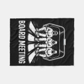 Board Meeting Snowboarders Skiing Enthusiasts Wint Fleecedecke (Vorderseite (Horizontal))