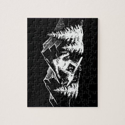 BOARD Snowboard Mountain Flying Board Snowboarder Puzzle (Vertikal)