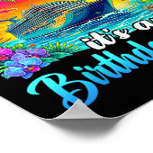 Board The Ship It's A Birthday Trip Matching Birth Poster (Ecke)