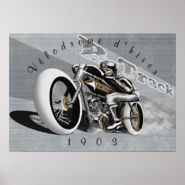 board track racer poster
