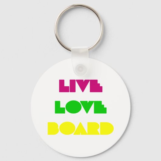 BoardChick Live Liebe Board Schlüsselanhänger (Vorderseite)