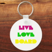 BoardChick Live Liebe Board Schlüsselanhänger (Vorderseite)