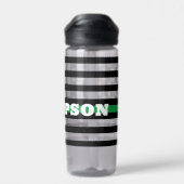 Boarder Patrol Thin Green Line Wasserflasche Trinkflasche (Rückseite)