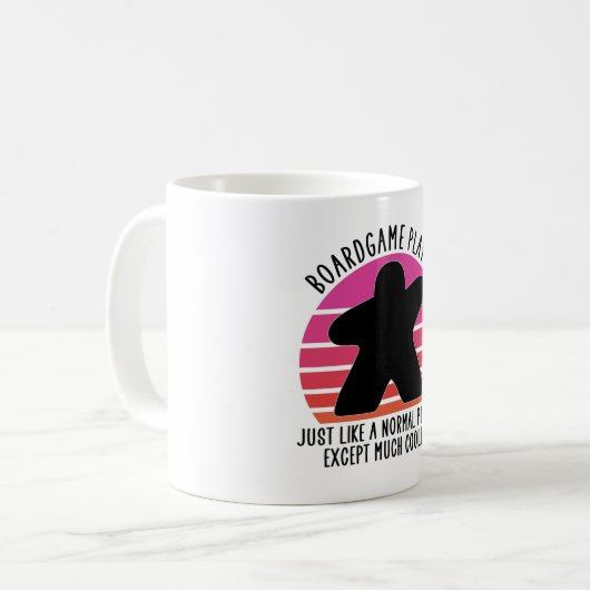 Boardgame-Spieler Kaffeetasse (Vorderseite Links)