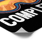 Boarding abgeschlossen Snowboard Poster (Ecke)
