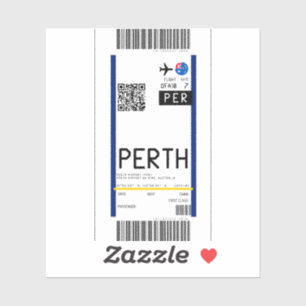 Boarding an Perth (PER) Aufkleber