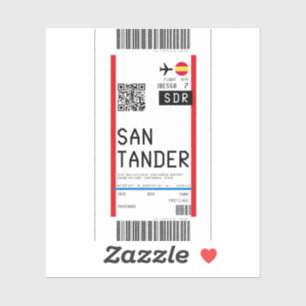 Boarding an Santander (SZR) Aufkleber