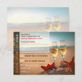 Boarding Bestätigung Hochzeit RSVP Karten - Eintri (Vorne/Hinten)