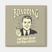 Boarding: Die halbe Rohre ist besser. Magnet (Vorne)