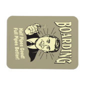 Boarding: Die halbe Rohre ist besser. Magnet (Horizontal)
