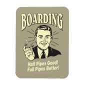 Boarding: Die halbe Rohre ist besser. Magnet (Vertikal)