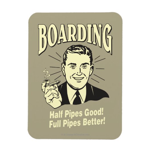 Boarding: Die halbe Rohre ist besser. Magnet (Vertikal)