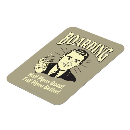 Boarding: Die halbe Rohre ist besser. Magnet (Linke Seite)