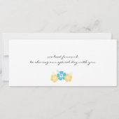 Boarding-Durchlauf-Hochzeits-Einladung Einladung (Rückseite)