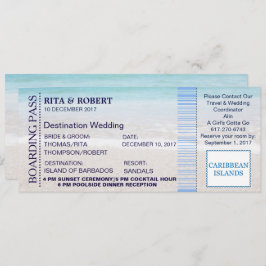 Boarding-Durchlauf Karte-Bestimmungsort der Einladung