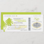 Boarding-Durchlauf nach Cayman Islands, die Einladung (Vorne/Hinten)