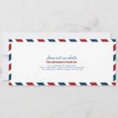 Boarding-Durchlauf-Seeluftpost-Karten-Einladung Einladung (Rückseite)