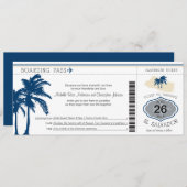 Boarding-Durchlauf zu El Salvador Hochzeit Einladung (Vorne/Hinten)