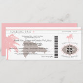 Boarding-Durchlauf zur Dominikanischen Republik Einladung (Vorne/Hinten)