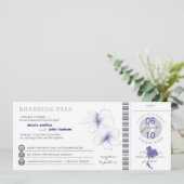 Boarding-Durchlauf zur Einladung (Stehend Vorderseite)