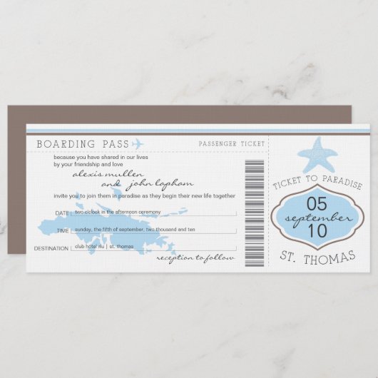 Boarding-Durchlauf zur St- Einladung (Vorne/Hinten)