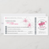 Boarding-Durchlauf zur Zypern-Hochzeits-Einladung Einladung (Vorderseite)