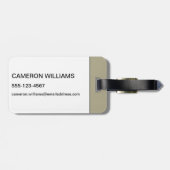 Boarding: Größere Balls Baggier Pants Gepäckanhänger (Rückseite horizontal)