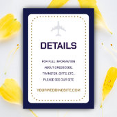 Boarding-Hochzeit der Travel Calligraphy Begleitkarte