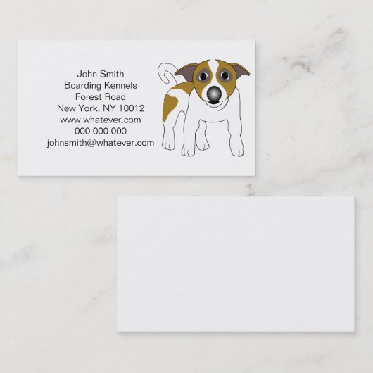 Boarding Kennels Visitenkarte (Vorne/Hinten)