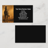 Boarding mit Pferden - Lehren Visitenkarte (Vorne/Hinten)